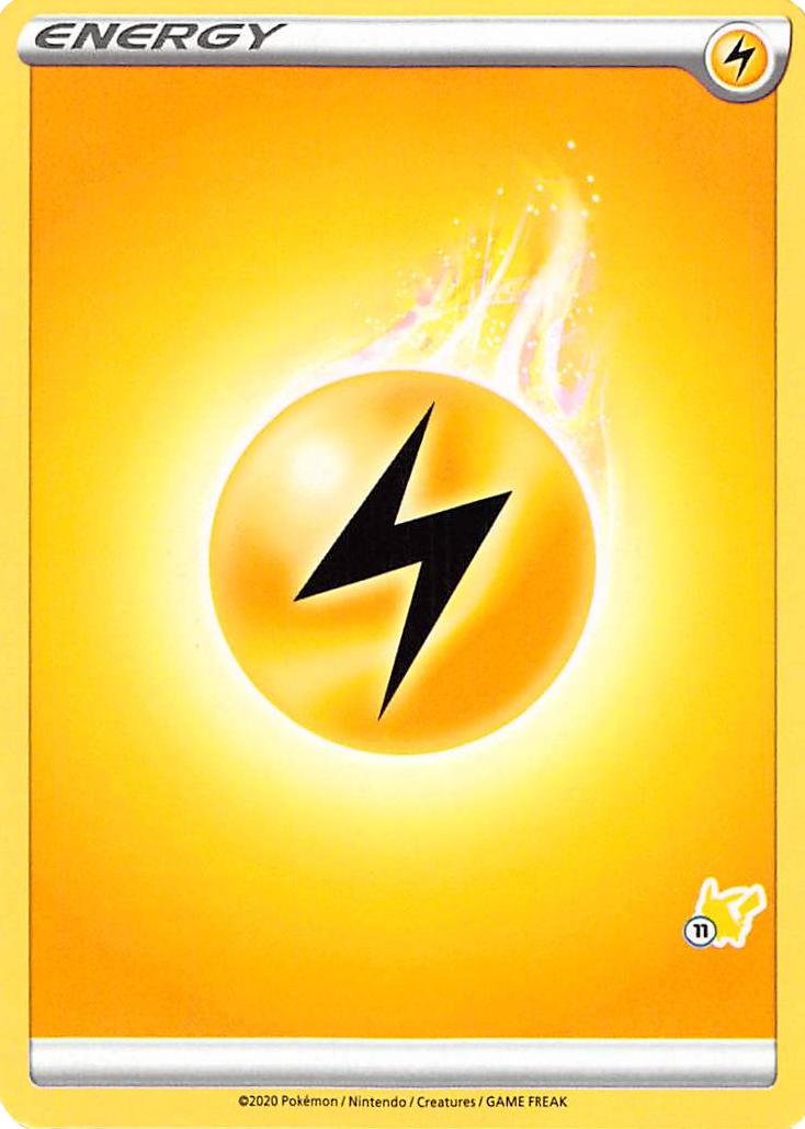 Lightning Energy (Pikachu Stamp #11) [Battle Academy 2022] | Deep Dive Games St. Marys