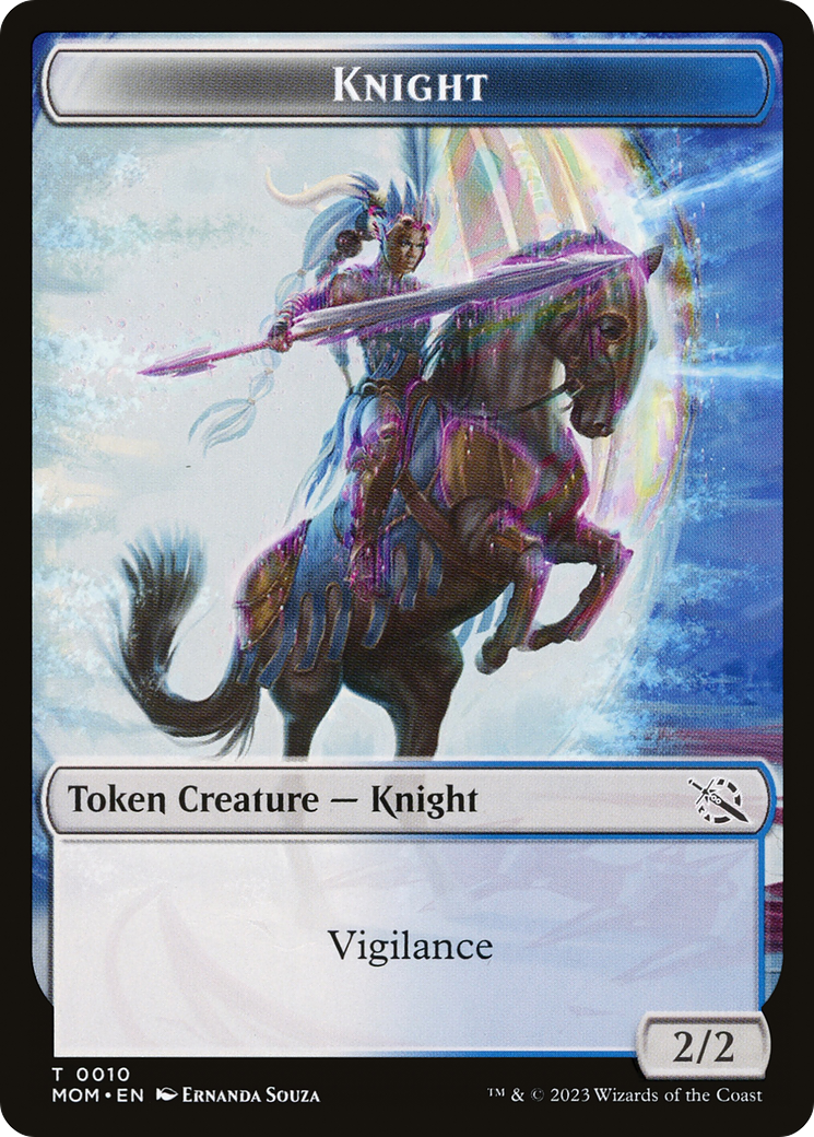 Thopter // Knight (10) Double-Sided Token [March of the Machine Tokens] | Deep Dive Games St. Marys