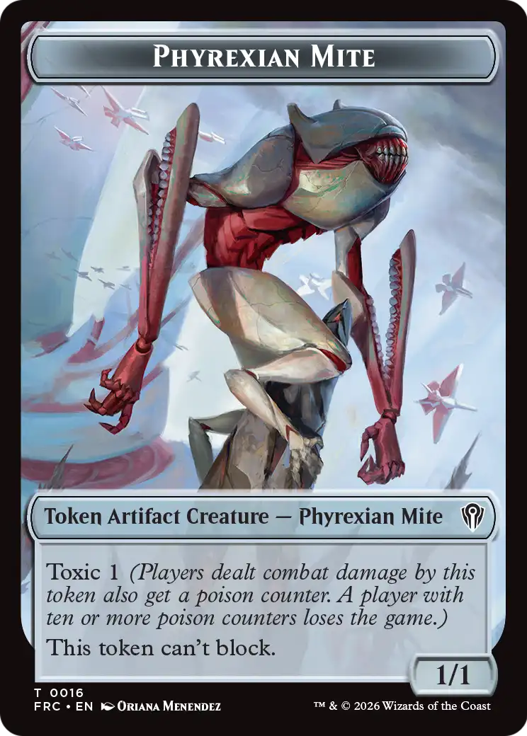 Kobolds of Kher Keep // Phyrexian Mite Double-Sided Token [Reality Fracture Commander Tokens] | Deep Dive Games St. Marys