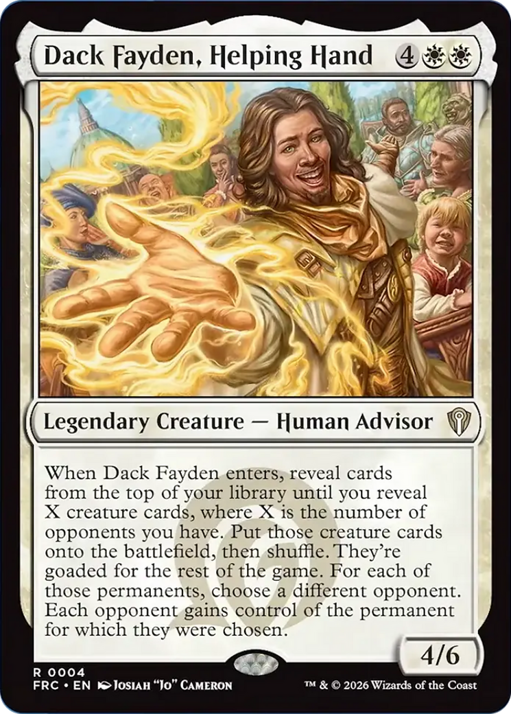 Dack Fayden, Helping Hand [Reality Fracture Commander] | Deep Dive Games St. Marys
