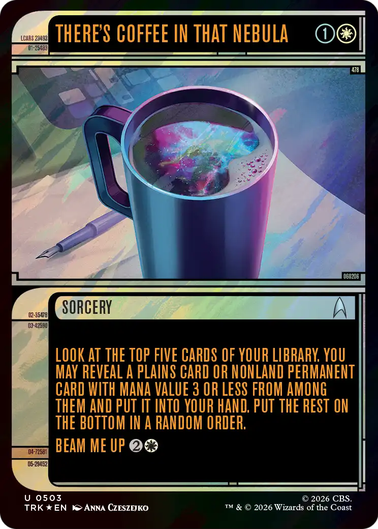 There's Coffee in that Nebula (Showcase) (Surge Foil) [Star Trek] | Deep Dive Games St. Marys