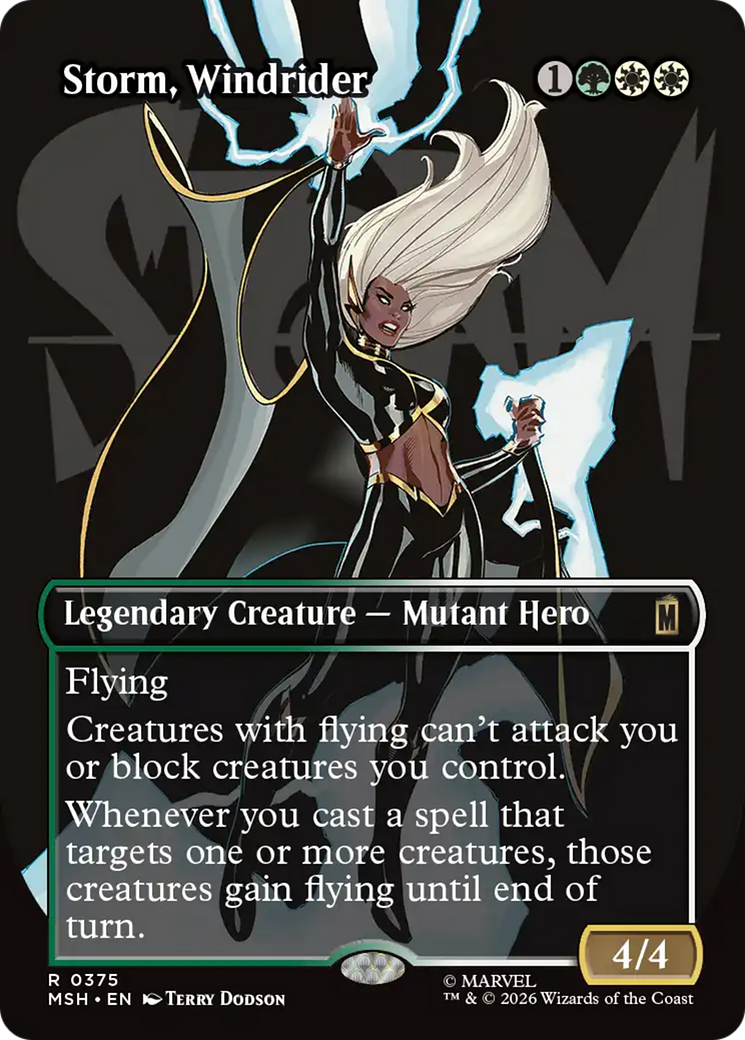 Storm, Windrider (Borderless) [Marvel Super Heroes] | Deep Dive Games St. Marys