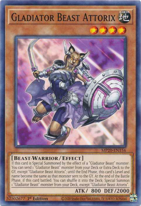 Gladiator Beast Attorix [MP20-EN156] Common | Deep Dive Games St. Marys