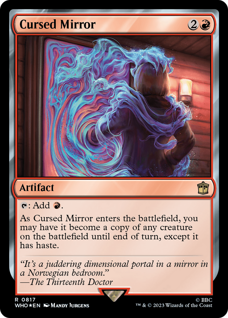 Cursed Mirror (Surge Foil) [Doctor Who] | Deep Dive Games St. Marys
