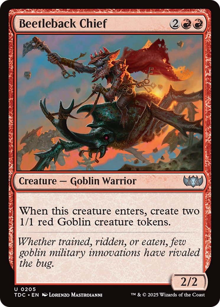 Beetleback Chief [Tarkir: Dragonstorm Commander] | Deep Dive Games St. Marys