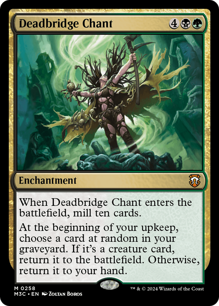 Deadbridge Chant (Ripple Foil) [Modern Horizons 3 Commander] | Deep Dive Games St. Marys