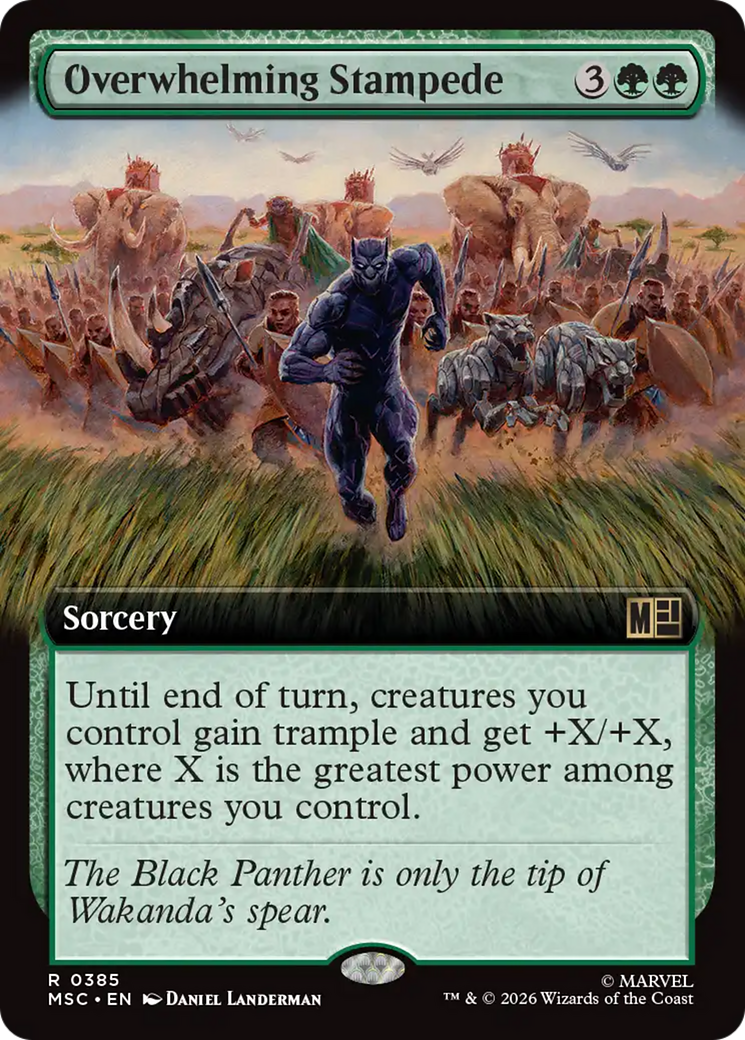 Overwhelming Stampede (Extended Art) [Marvel Super Heroes Commander] | Deep Dive Games St. Marys