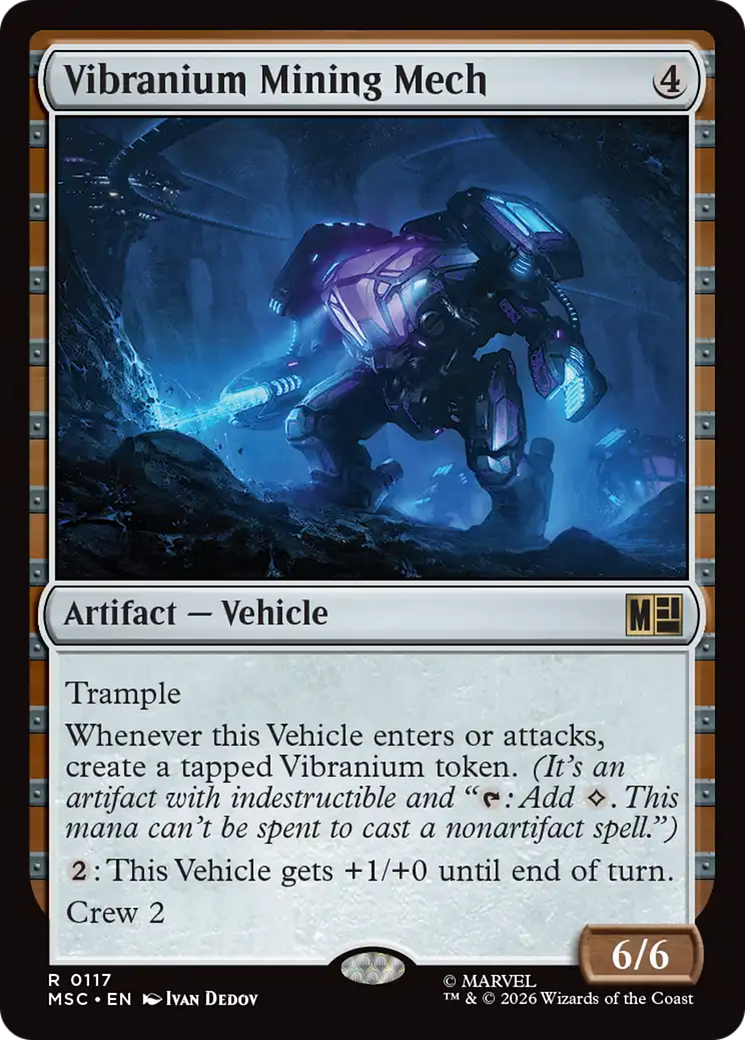 Vibranium Mining Mech (Surge Foil) [Marvel Super Heroes Commander] | Deep Dive Games St. Marys