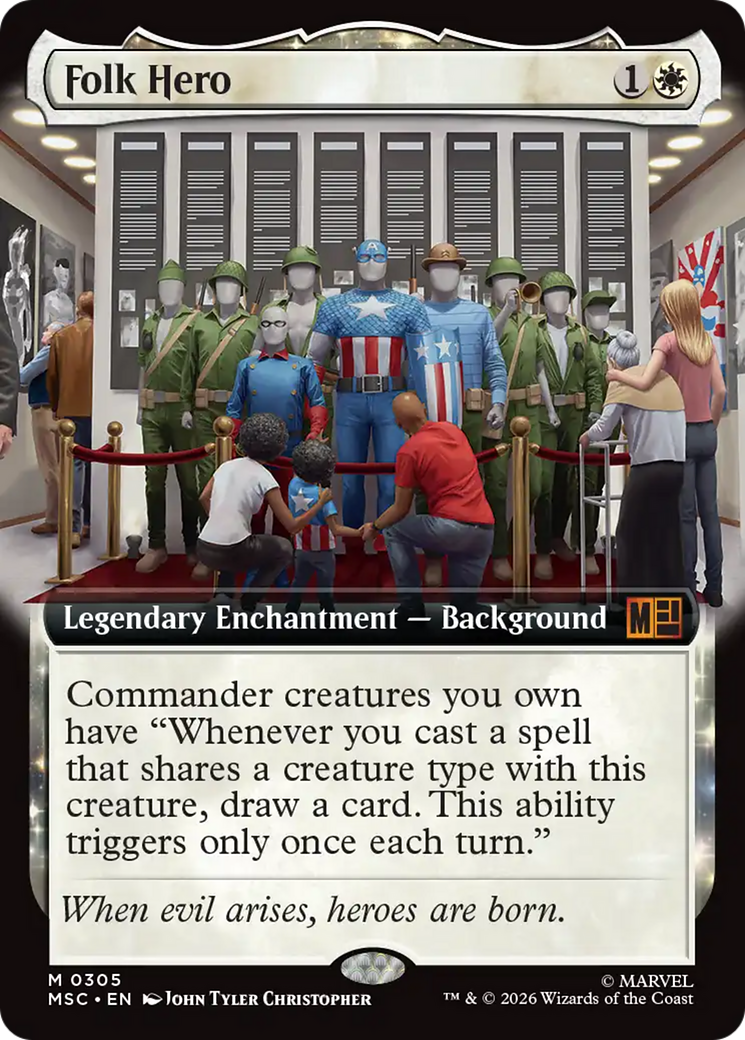 Folk Hero (Extended Art) [Marvel Super Heroes Commander] | Deep Dive Games St. Marys