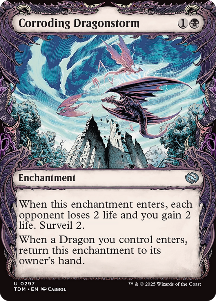 Corroding Dragonstorm (Showcase) [Tarkir: Dragonstorm] | Deep Dive Games St. Marys