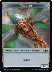 Thopter // Bird Double-Sided Token [Tarkir: Dragonstorm Commander Tokens] | Deep Dive Games St. Marys