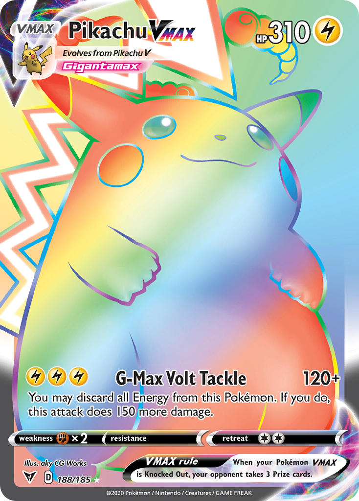 Pikachu VMAX (188/185) [Sword & Shield: Vivid Voltage] | Deep Dive Games St. Marys
