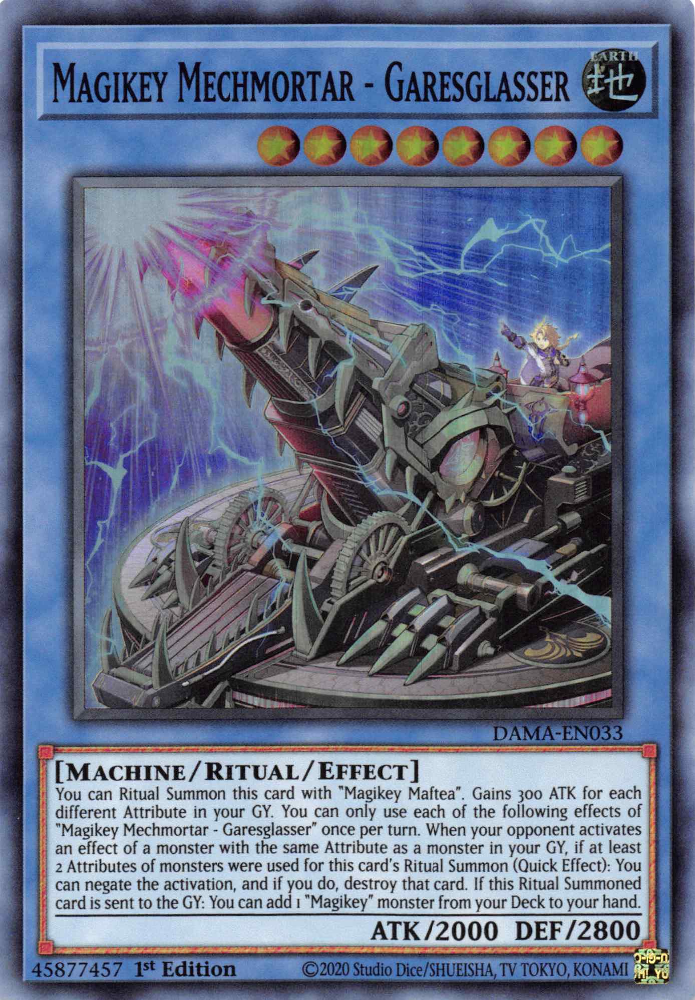 Magikey Mechmortar - Garesglasser [DAMA-EN033] Super Rare | Deep Dive Games St. Marys