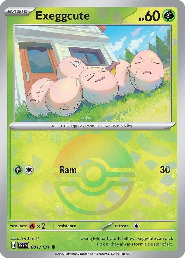 Exeggcute (001/131) (Poke Ball Pattern) [Scarlet & Violet: Prismatic Evolutions] | Deep Dive Games St. Marys