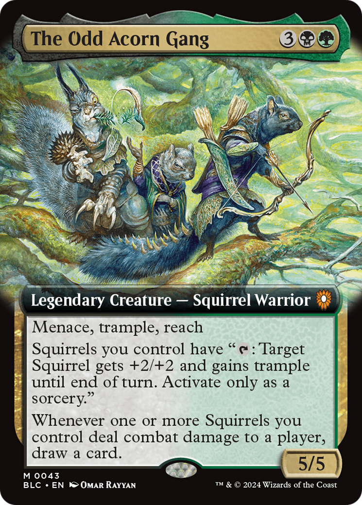 The Odd Acorn Gang (Extended Art) [Bloomburrow Commander] | Deep Dive Games St. Marys