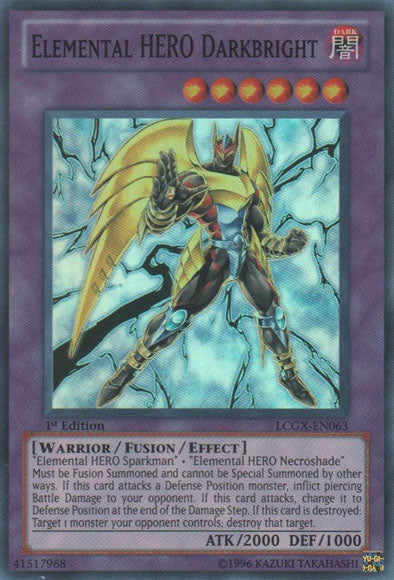 Elemental HERO Darkbright [LCGX-EN063] Super Rare | Deep Dive Games St. Marys