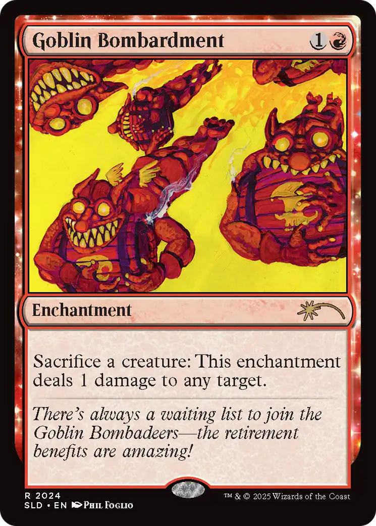 Goblin Bombardment (2024) (Rainbow Foil) [Secret Lair Drop Series] | Deep Dive Games St. Marys