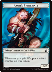 Ajani's Pridemate // Ajani Resolute Double-Sided Token [Reality Fracture Tokens] | Deep Dive Games St. Marys