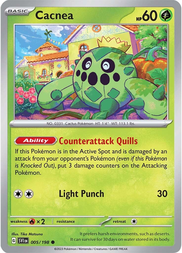 Cacnea (005/198) [Scarlet & Violet: Base Set] | Deep Dive Games St. Marys