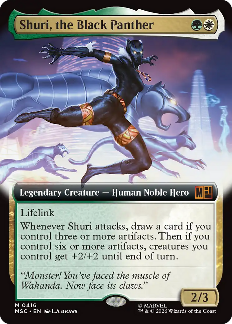 Shuri, the Black Panther (Extended Art) [Marvel Super Heroes Commander] | Deep Dive Games St. Marys