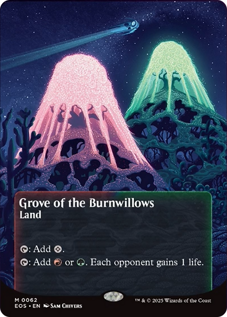 Grove of the Burnwillows (0062) (Borderless) [Edge of Eternities: Stellar Sights] | Deep Dive Games St. Marys