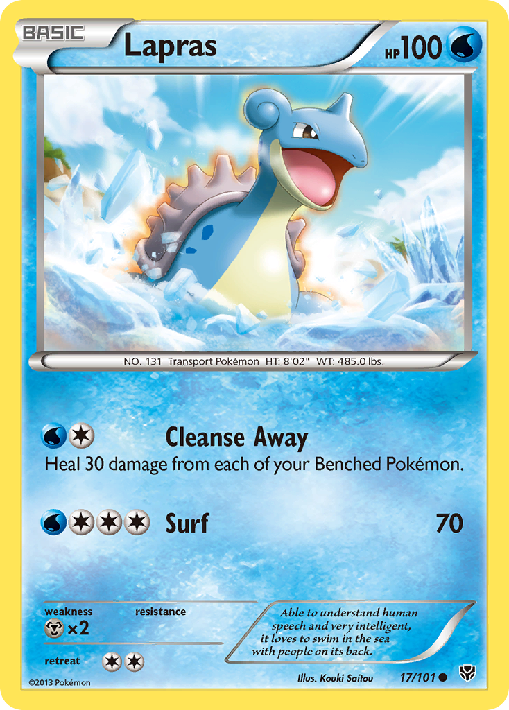 Lapras (17/101) [Black & White: Plasma Blast] | Deep Dive Games St. Marys