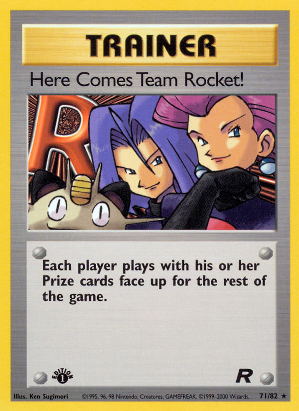 Here Comes Team Rocket! (71/82) [Team Rocket 1st Edition] | Deep Dive Games St. Marys