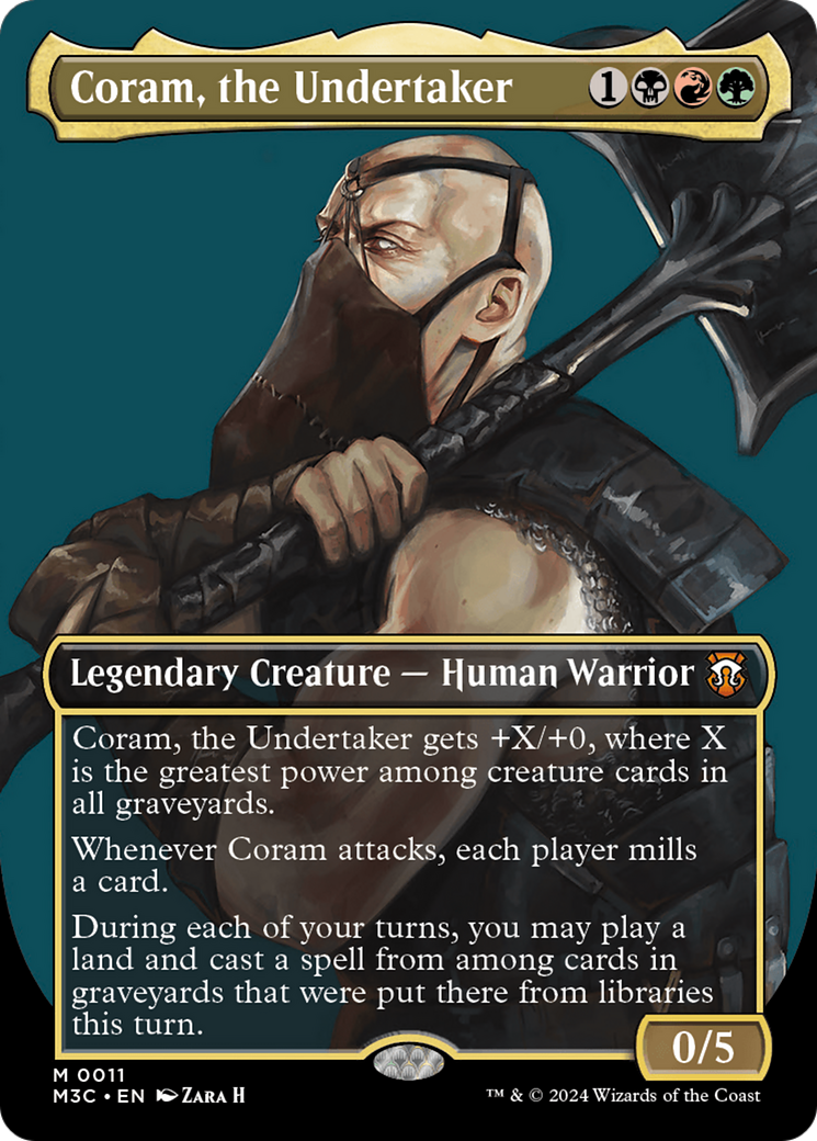 Coram, the Undertaker (Borderless) [Modern Horizons 3 Commander] | Deep Dive Games St. Marys