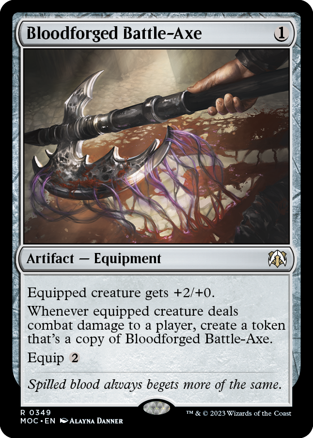 Bloodforged Battle-Axe [March of the Machine Commander] | Deep Dive Games St. Marys
