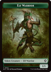 Zombie // Elf Warrior Double-Sided Token [Lorwyn Eclipsed Tokens] | Deep Dive Games St. Marys