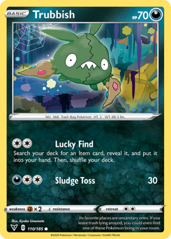 Trubbish (110/185) [Sword & Shield: Vivid Voltage] | Deep Dive Games St. Marys