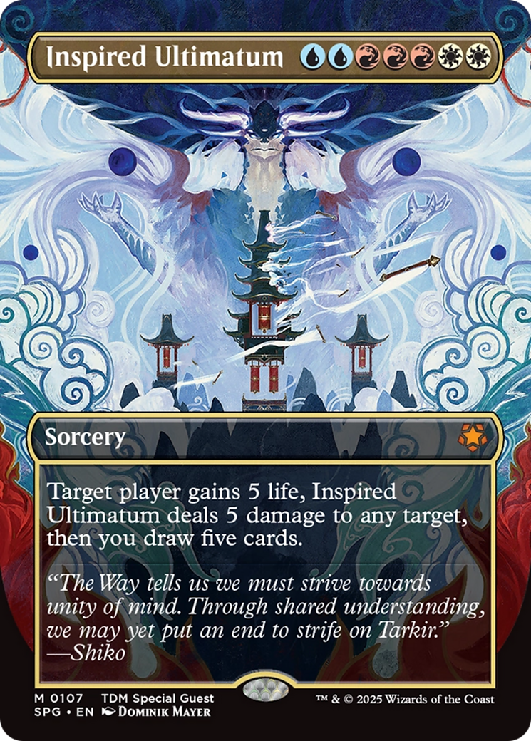 Inspired Ultimatum (Borderless) [Tarkir: Dragonstorm Special Guests] | Deep Dive Games St. Marys