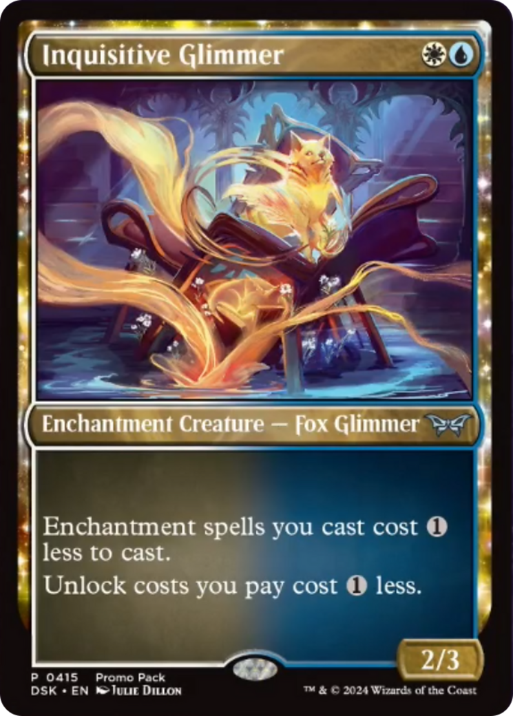 Inquisitive Glimmer (Promo Pack) [Duskmourn: House of Horror Promos] | Deep Dive Games St. Marys
