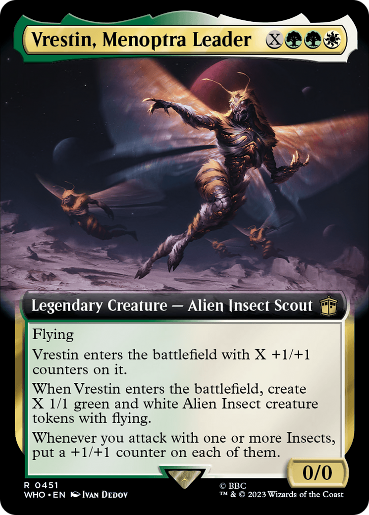 Vrestin, Menoptra Leader (Extended Art) [Doctor Who] | Deep Dive Games St. Marys