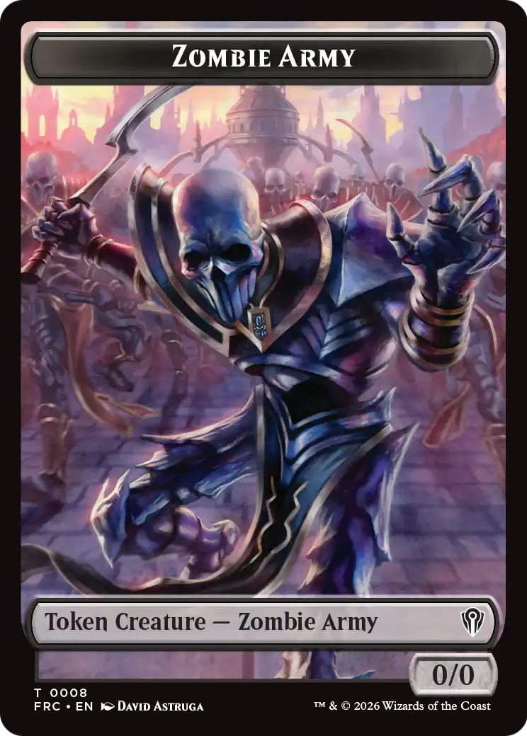 Rogue // Zombie Army Double-Sided Token [Reality Fracture Commander Tokens] | Deep Dive Games St. Marys