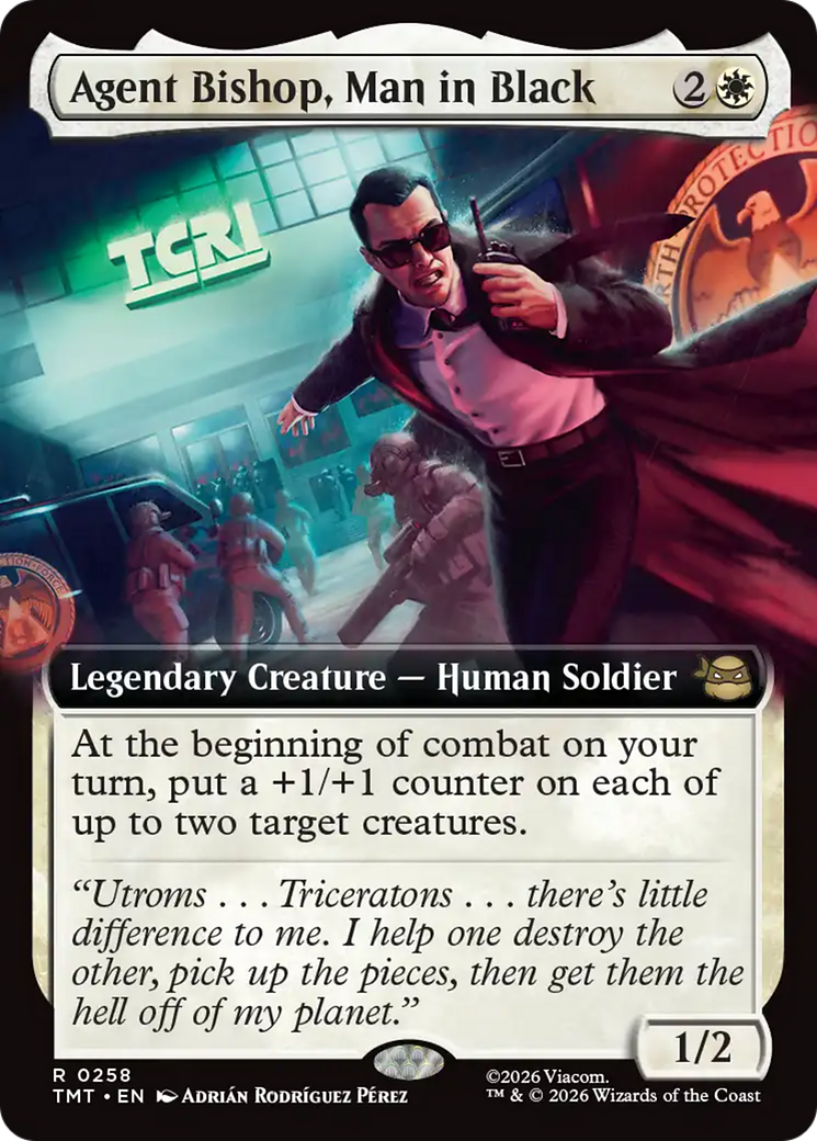 Agent Bishop, Man in Black (Extended Art) [Teenage Mutant Ninja Turtles] | Deep Dive Games St. Marys