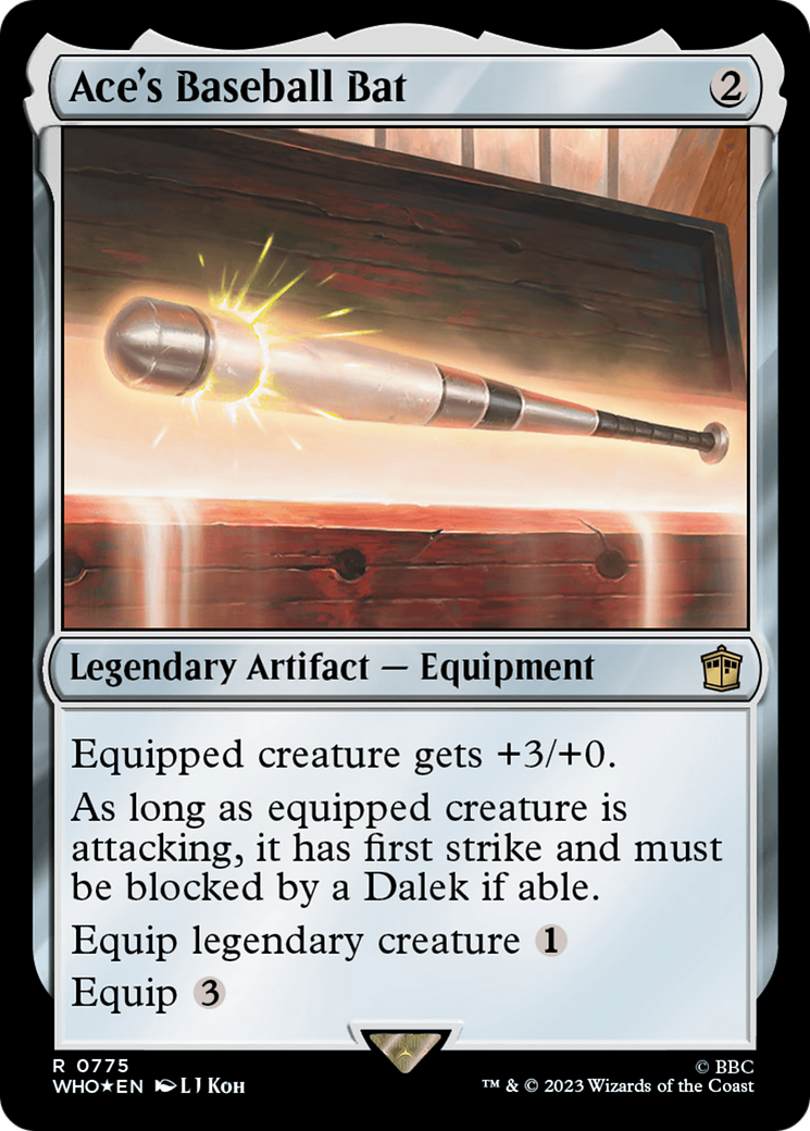 Ace's Baseball Bat (Surge Foil) [Doctor Who] | Deep Dive Games St. Marys