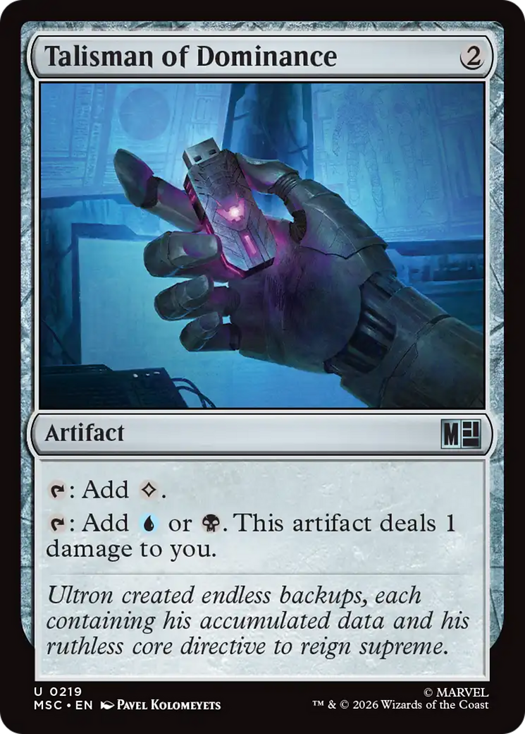 Talisman of Dominance (Surge Foil) [Marvel Super Heroes Commander] | Deep Dive Games St. Marys