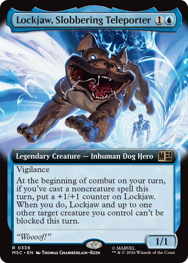 Lockjaw, Slobbering Teleporter (Extended Art) [Marvel Super Heroes Commander] | Deep Dive Games St. Marys