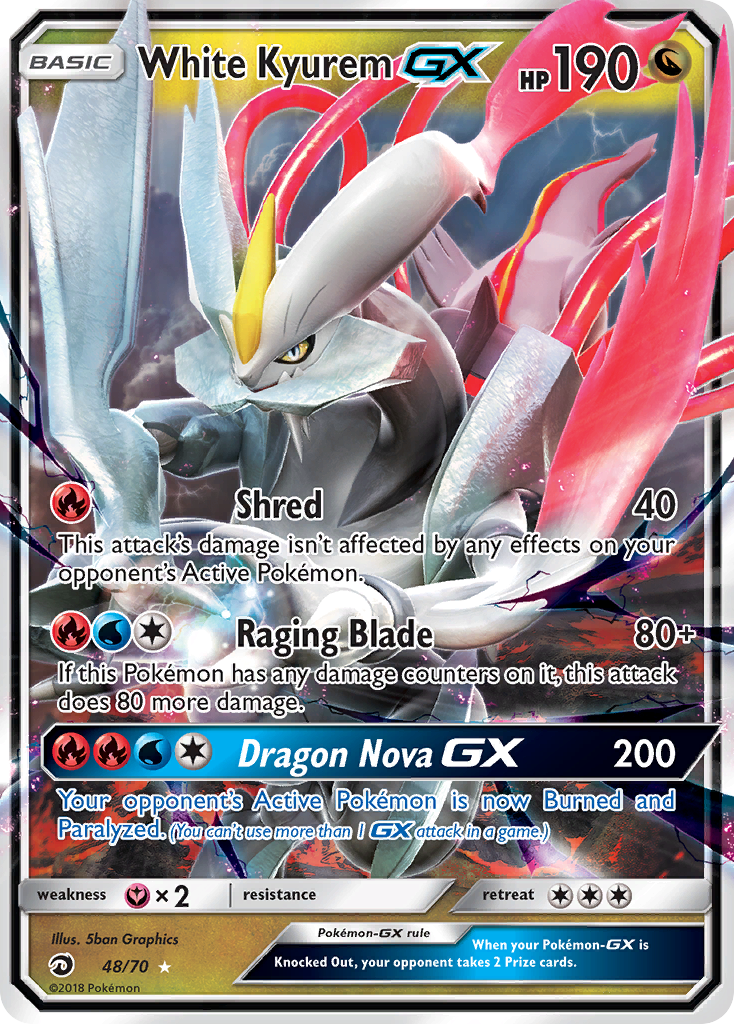 White Kyurem GX (48/70) [Sun & Moon: Dragon Majesty] | Deep Dive Games St. Marys