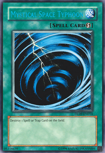 Mystical Space Typhoon (Blue) [DL09-EN014] Rare | Deep Dive Games St. Marys
