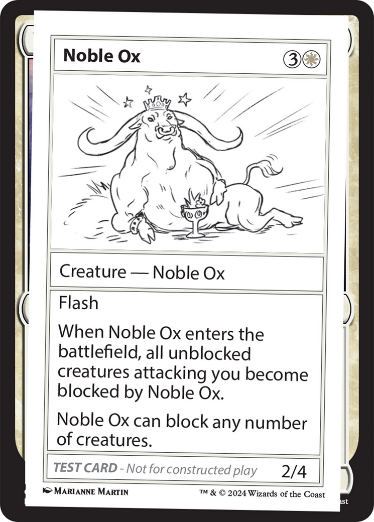 Noble Ox [Mystery Booster 2 Playtest Cards] | Deep Dive Games St. Marys