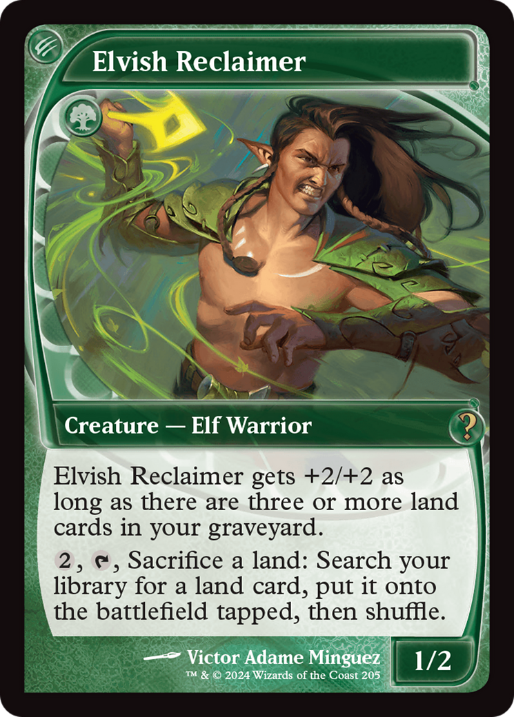 Elvish Reclaimer (Future Sight) [Mystery Booster 2] | Deep Dive Games St. Marys
