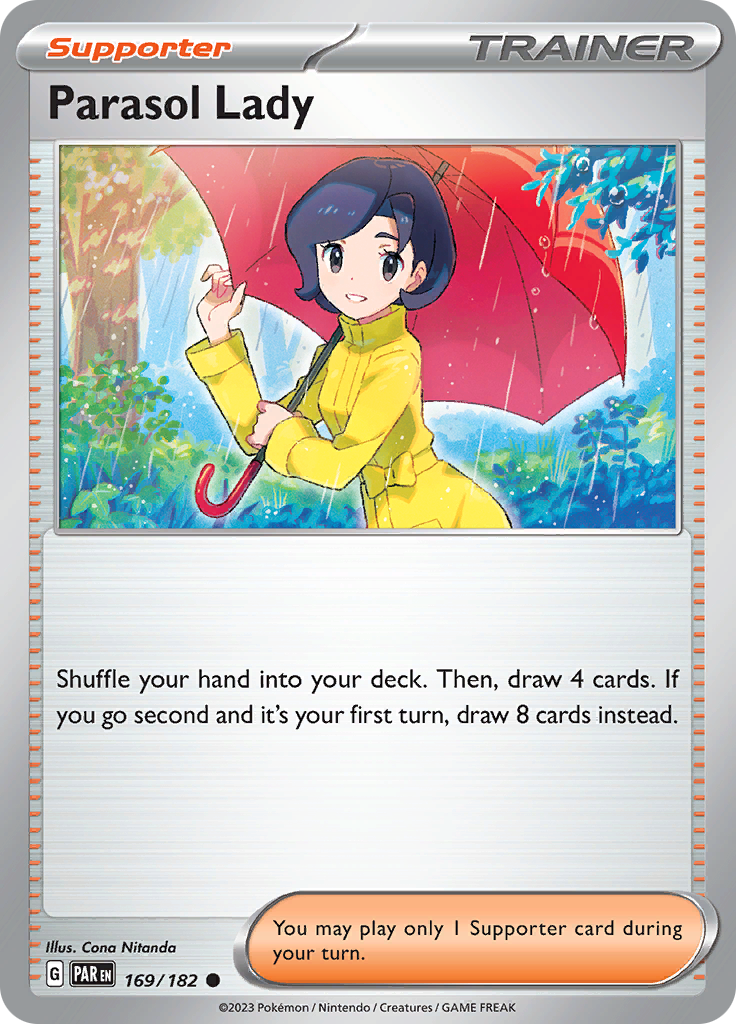 Parasol Lady (169/182) [Scarlet & Violet: Paradox Rift] | Deep Dive Games St. Marys