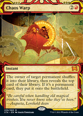 Chaos Warp (Foil Etched) [Strixhaven: Mystical Archive] | Deep Dive Games St. Marys