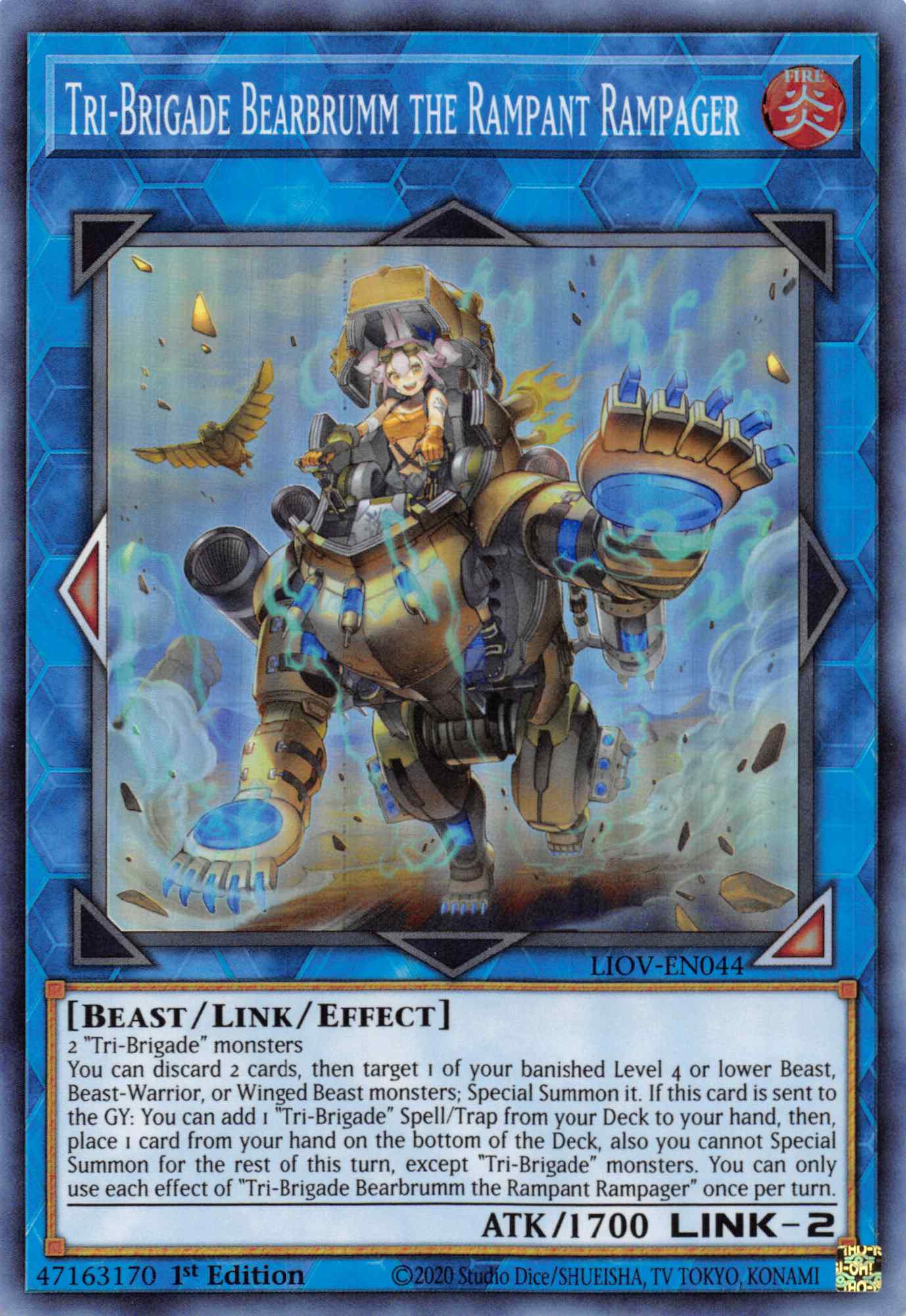 Tri-Brigade Bearbrumm the Rampant Rampager [LIOV-EN044] Super Rare | Deep Dive Games St. Marys