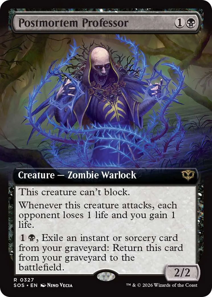 Postmortem Professor (Extended Art) [Secrets of Strixhaven] | Deep Dive Games St. Marys