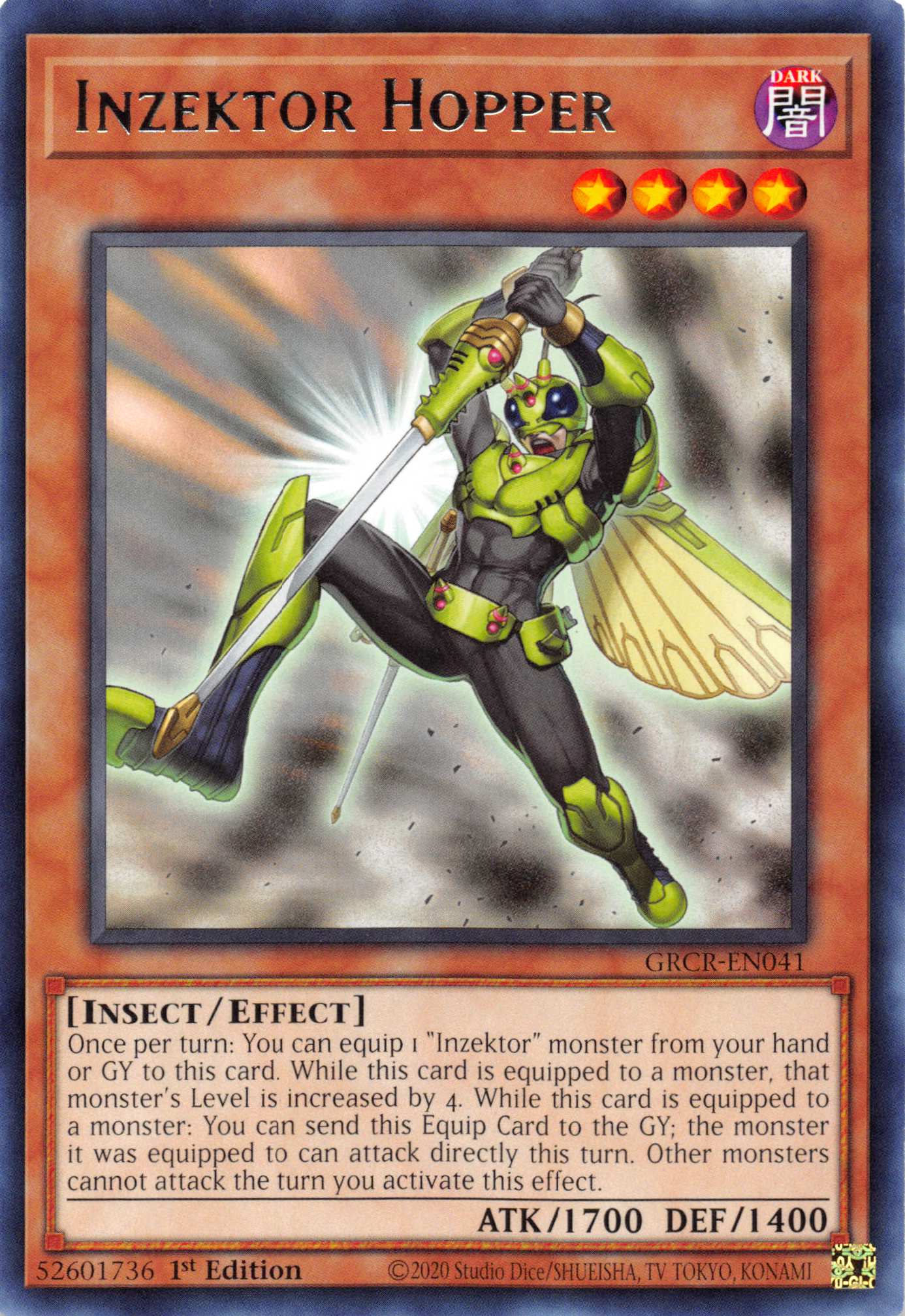 Inzektor Hopper [GRCR-EN041] Rare | Deep Dive Games St. Marys