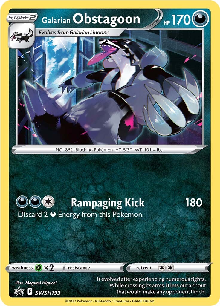 Galarian Obstagoon (SWSH193) [Sword & Shield: Black Star Promos] | Deep Dive Games St. Marys