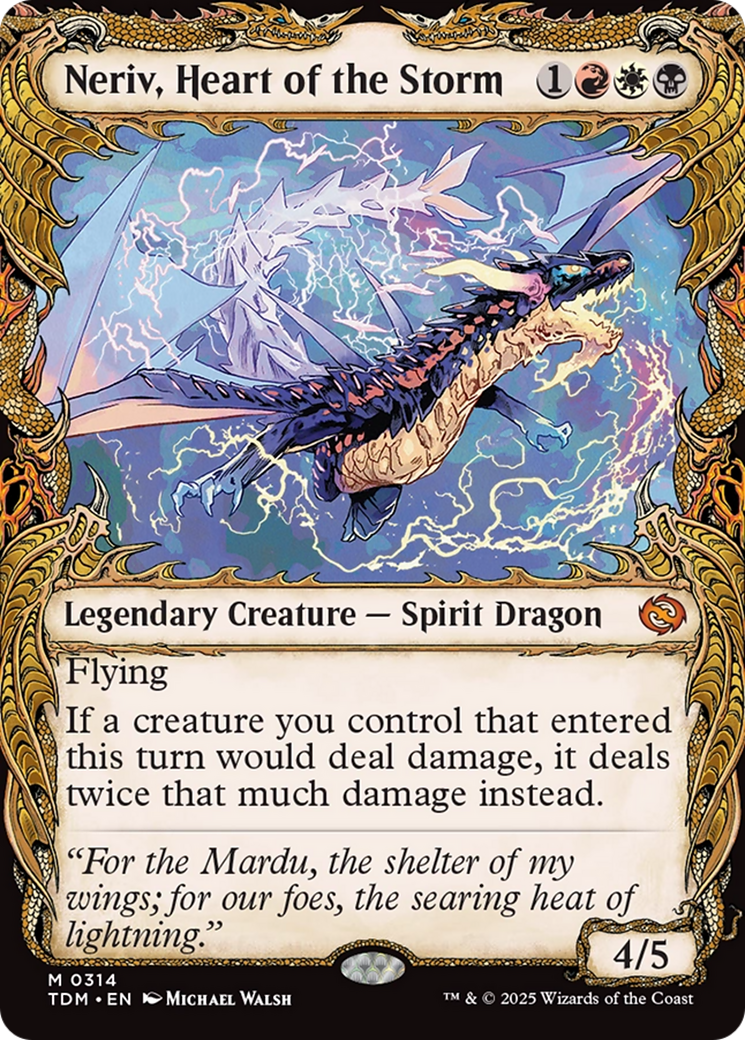 Neriv, Heart of the Storm (Showcase) [Tarkir: Dragonstorm] | Deep Dive Games St. Marys